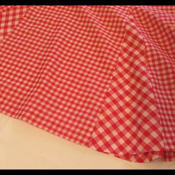 Century of Boston Gingham Red Skirt - Picture 2 of 2